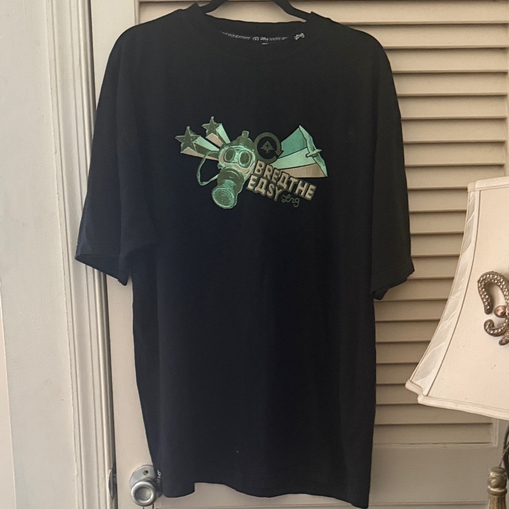Men’s LRG shirt . XL Black and green and beige